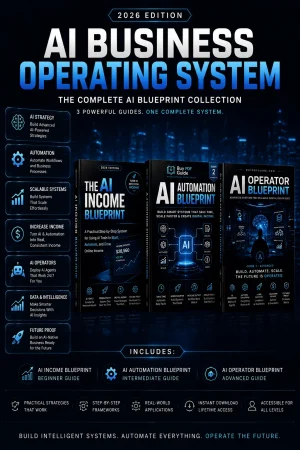The Future Belongs To Operators transformation infographic showing overwhelmed manual business operations evolving into an AI-powered automated business system with intelligent workflows, scalable infrastructure, automation dashboards and autonomous AI operations.